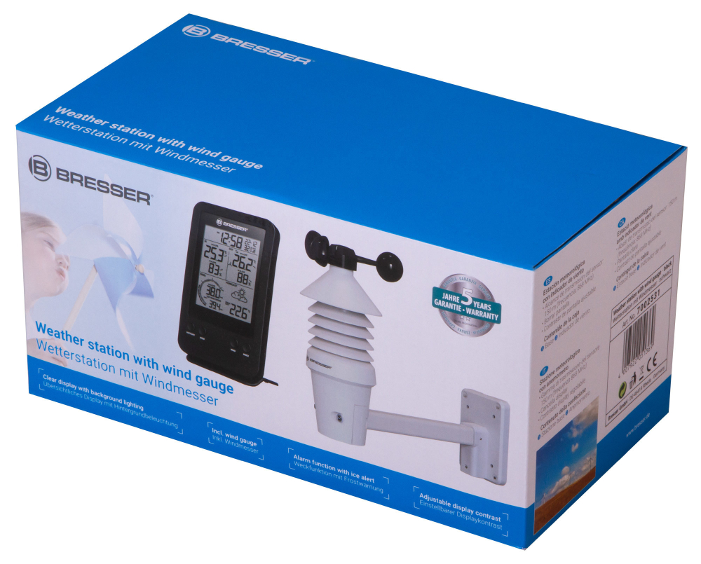 Анемометр (ветромер) Bresser «3 в 1», профессиональный