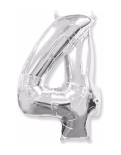 Цифра "4" Серебро