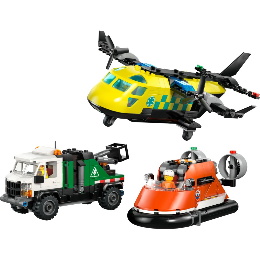 LEGO City - Набор с самолетом, сервисным грузовиком и воздушной подушкой 60505