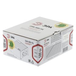 Стабилизатор напряжения ЭРА CНК-500-УЦ компактный универсальный, 140-260В/220В, 500ВА