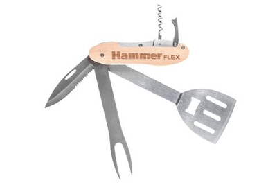 Мультитул для гриля Hammer Flex 310-310,  нержавеющая сталь, разборный, 5 приборов