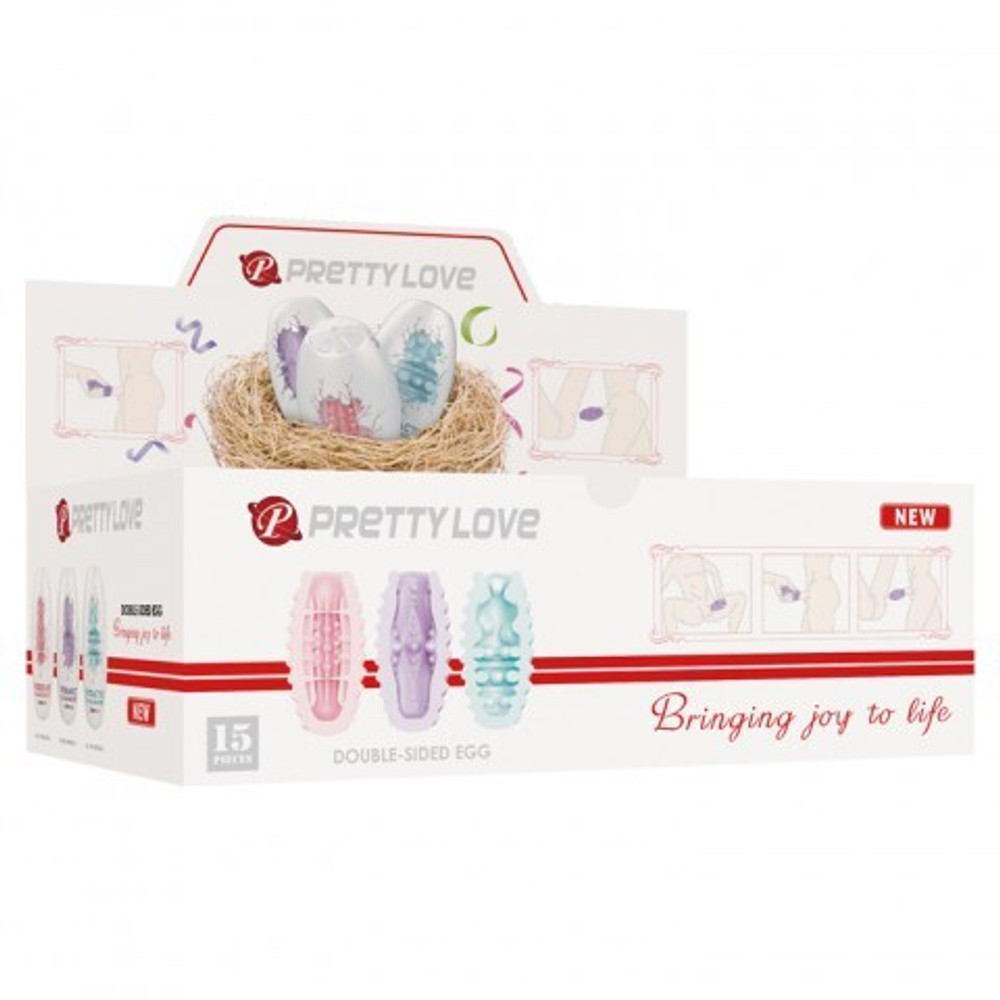 Набор двухсторонних мастурбаторов Fantastic Egg Hard Boiled Pretty Love, 15 шт.