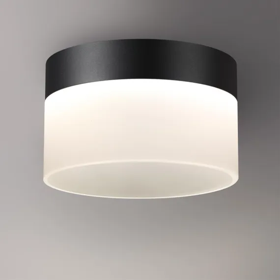 359446 OVER NT24 336 черный Светильник накладной светодиодный IP20 LED 18W 220-240V 4000K 1170Лм AURA