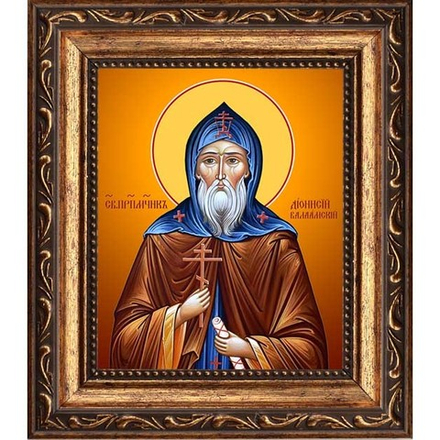 Дионисий Валаамский преподобномученик. Икона на холсте.
