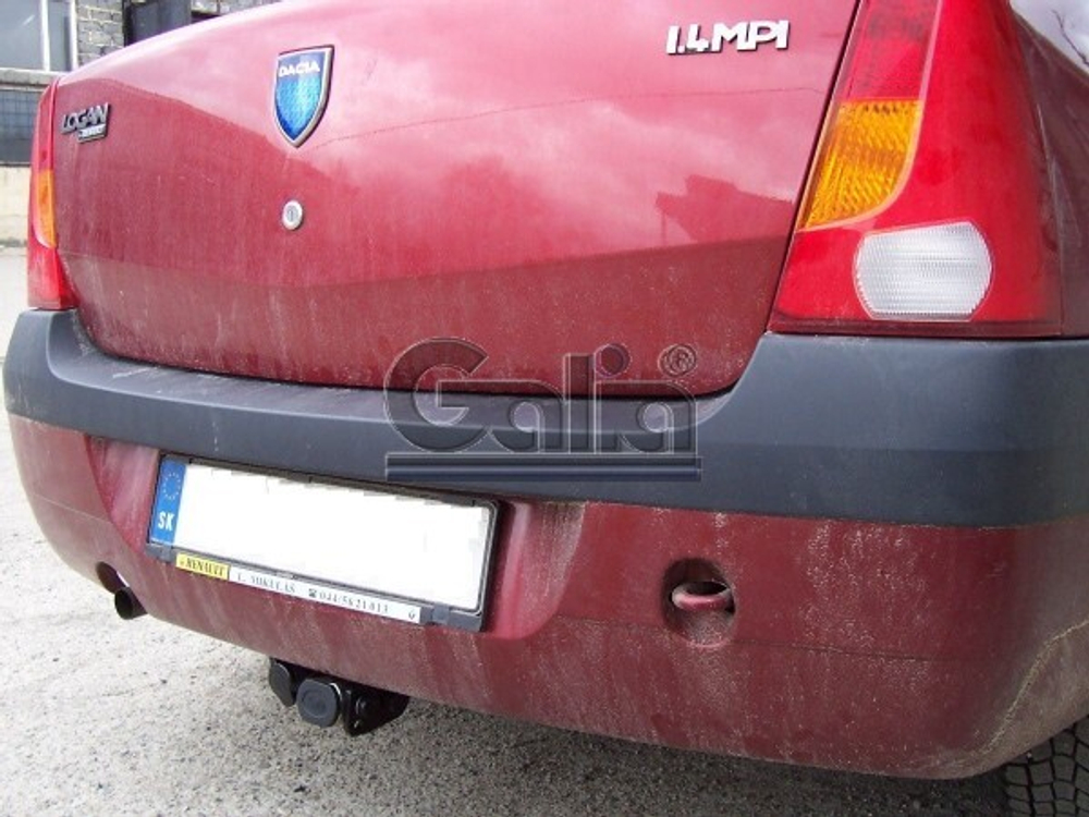Фаркоп оцинкованный Galia D033A для Renault Logan седан 2005-2014(паспорт и сертификат в комплекте)(без электрики)