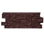 Панель фасадная Grand Line Classic Дикий камень шоколадный 1110х417 мм