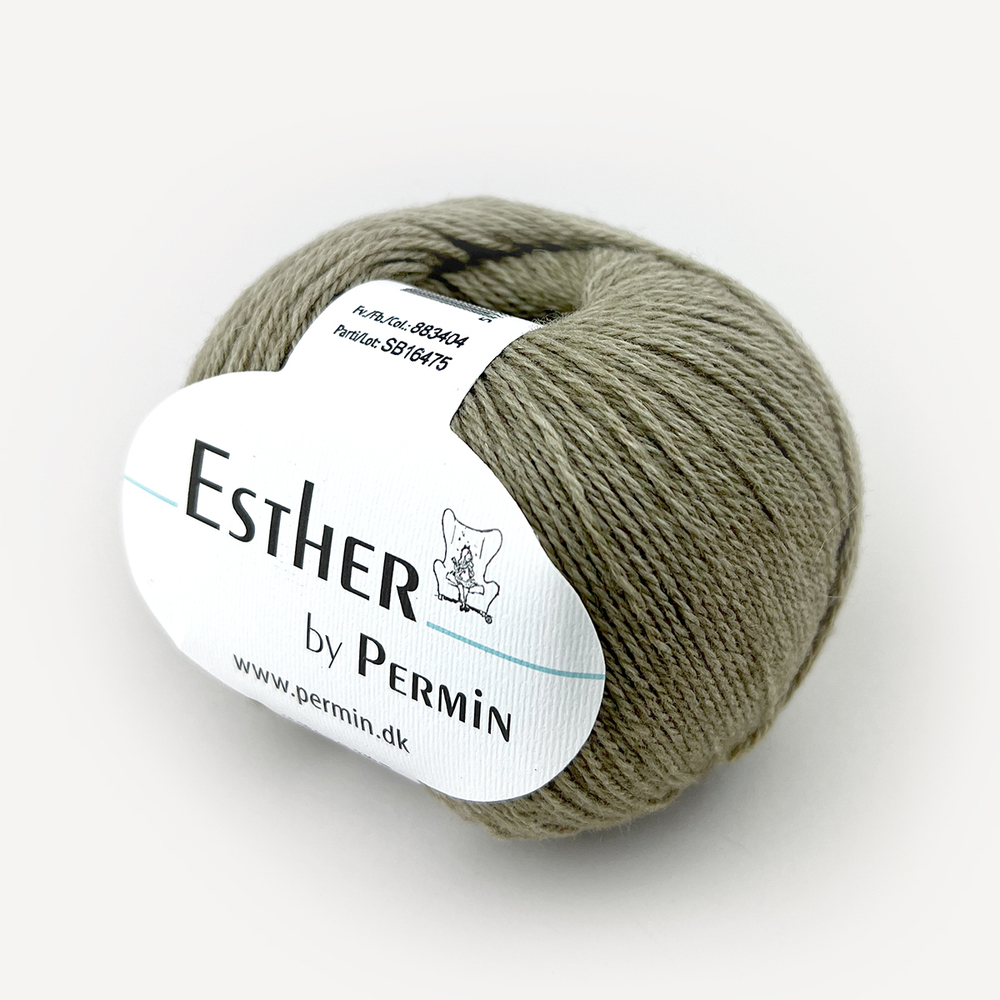Пряжа для вязания PERMIN Esther 883404, 55% шерсть, 45% хлопок, 50 г, 230 м PERMIN (ДАНИЯ)