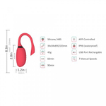 Виброяйцо Magic Motion Fugu, красный