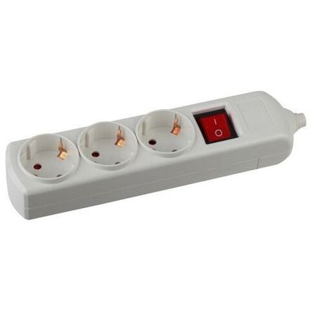 Колодка удлинителя 3-м с заземл. с выкл. Эра C0045322