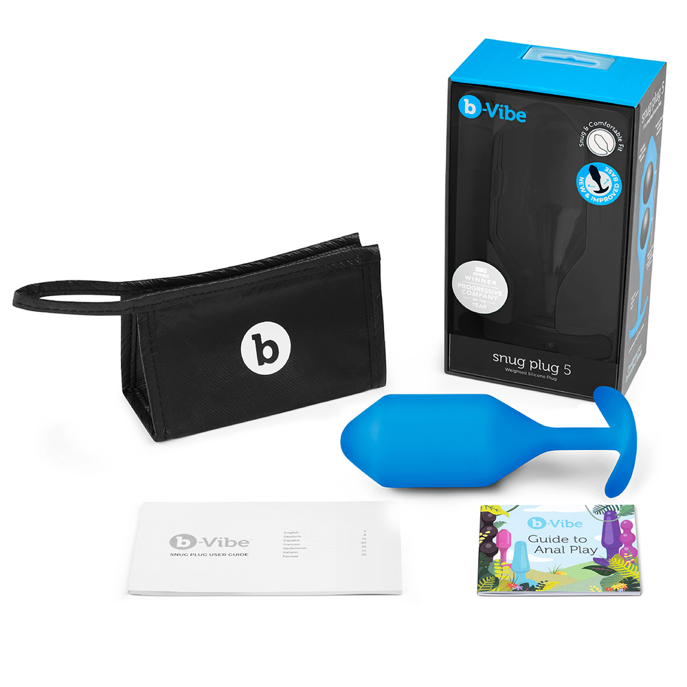 b-vibe Snug Plug 5 - Анальная пробка для ношения