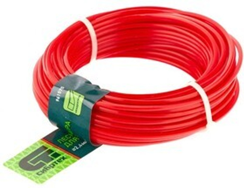 Леска для триммера Крест 2,4мм 15м розовая