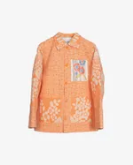 Куртка Soeurs с Рыбкой на Подкладе / Fish Lining оранжевая