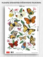 Трансфер для декупажа переводной рисунок для поверхностей новинка 014