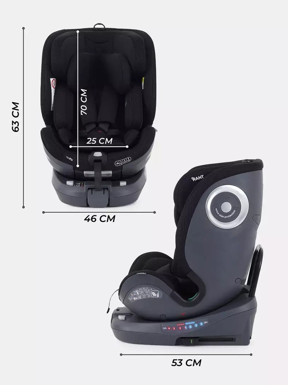 Автокресло RANT TP01 MultiFix (40-150см)