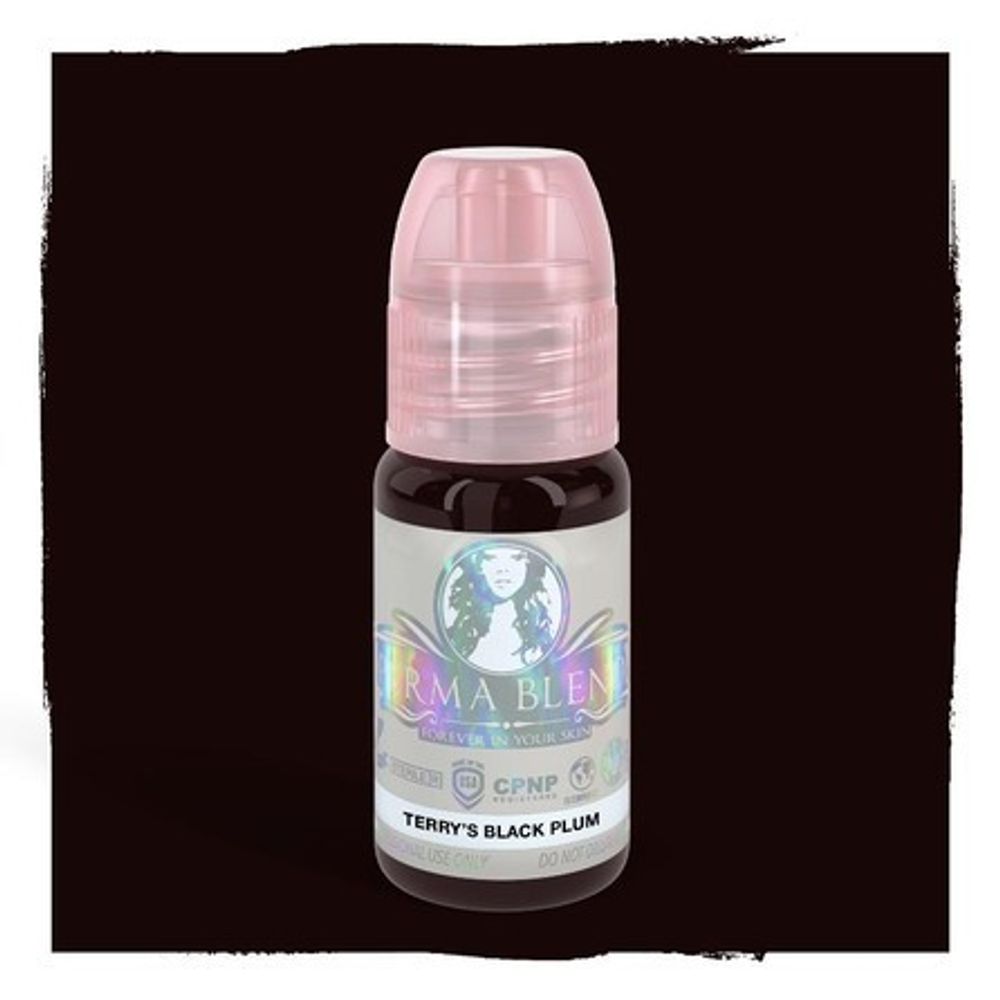 Пигмент Perma Blend Terry&#39;s Black Plum, 15мл.