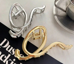 Заколка-краб "Петля". Усиленная. Цвет "Золото"