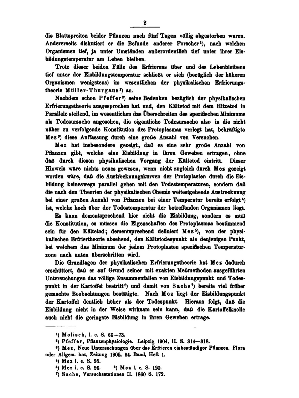 Noue Untersuchungen Über Den Kältetod Der Kartoffel | A. Apelt