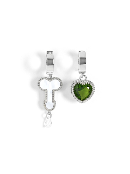 Серьги "Love Or Sex" Green