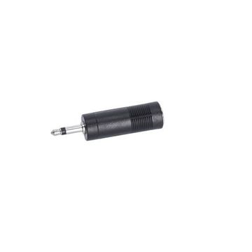 Adam Hall K4AJF2MM2 - адаптер TRS (jack) mono 6.3 mm (F) - TRS (jack) mono 3.5 mm (M), металлический