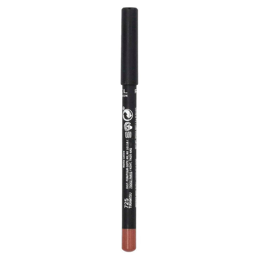 Rimmel London, Lasting Finish, подводка для губ, тирамису 725, 1,2 г (0,04 унции)