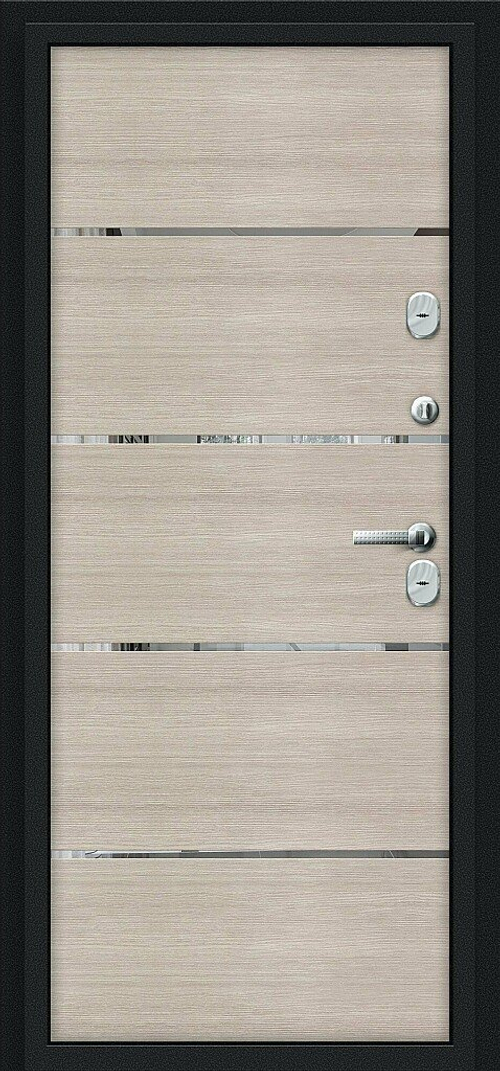 Thermo Лайн Букле черное/Cappuccino Veralinga 205*96 правое