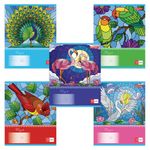 Тетрадь 12 л. BRAUBERG клетка, обложка картон, "УДИВИТЕЛЬНЫЕ ПТИЦЫ", 105619