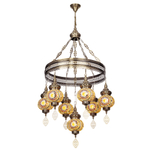 Citilux Каир CL419165 Люстра подвесная Мозаика Янтарь