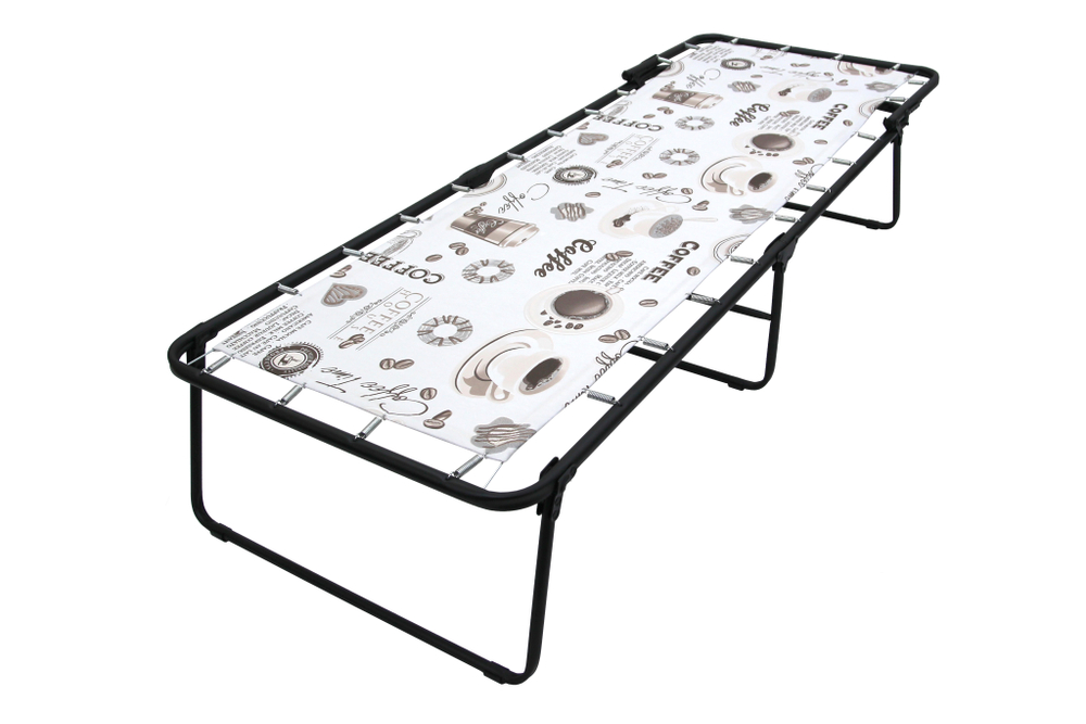 Кровать раскладная Арина (аналог Надин с407) арт.с1249 (цвет ткани бежевый рис.кофе