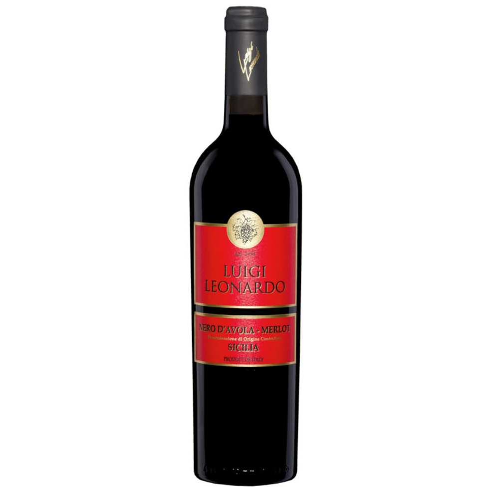 LUIGI LEONARDO Nero D'Avola - Merlot DOC Sicilia 2022 0.75 л