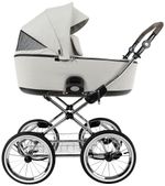 Детская коляска Roan Bass Next Classic d14 2.0 2 в 1 BSNC/94/2 Marzipan/Black/руч.Cappuccino