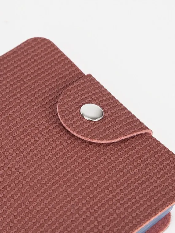 Визитница, 24 карты, цвет розовый