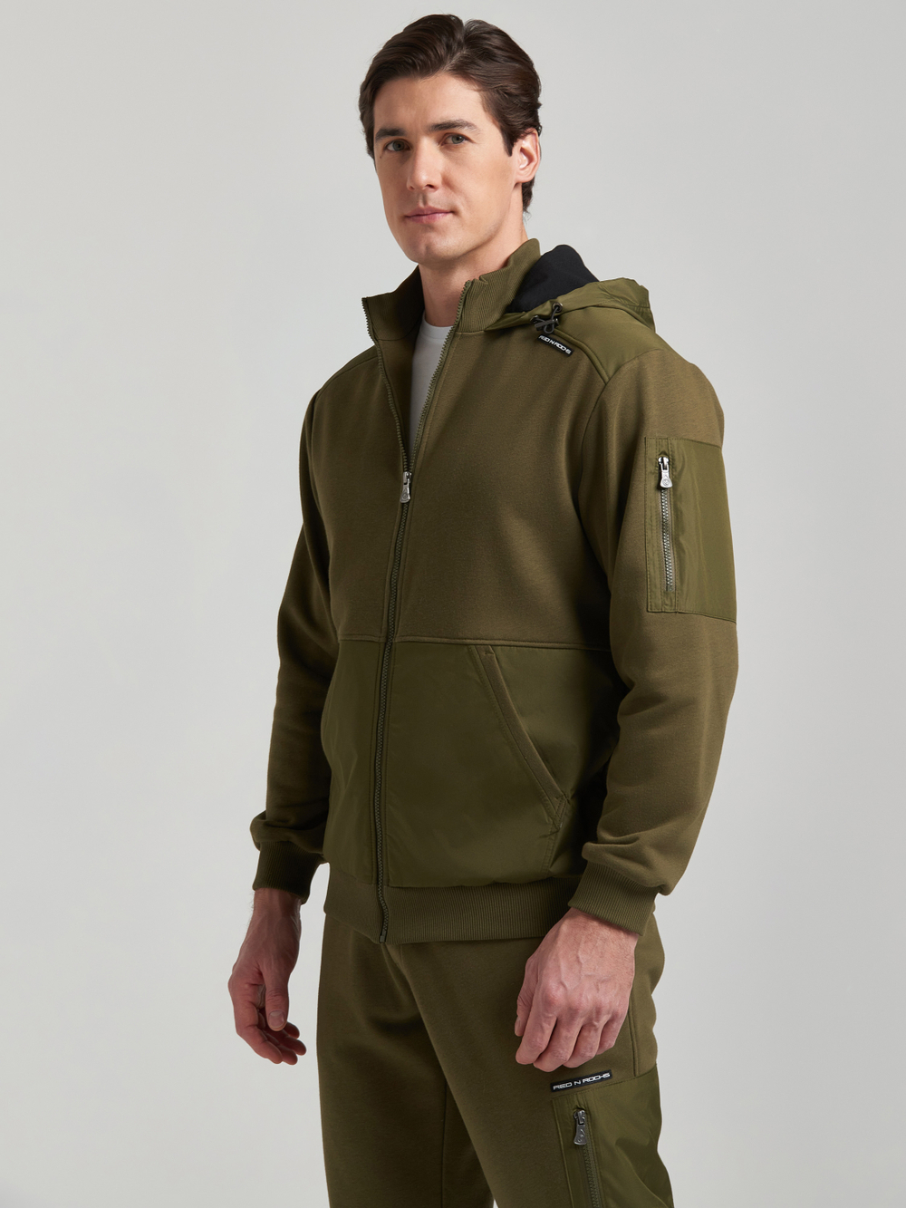 Спортивный костюм мужской 124M-RR-1768 RED-N-ROCK'S хаки