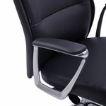 Кресло BRABIX PREMIUM "Adept EX-752", синхромеханизм, алюминий, экокожа, черное, 532930