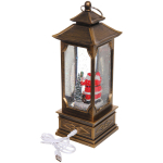 Сувенир с подсветкой «Фонарик-Дед Мороз» 10*10*30 см (питание от USB и батареек)