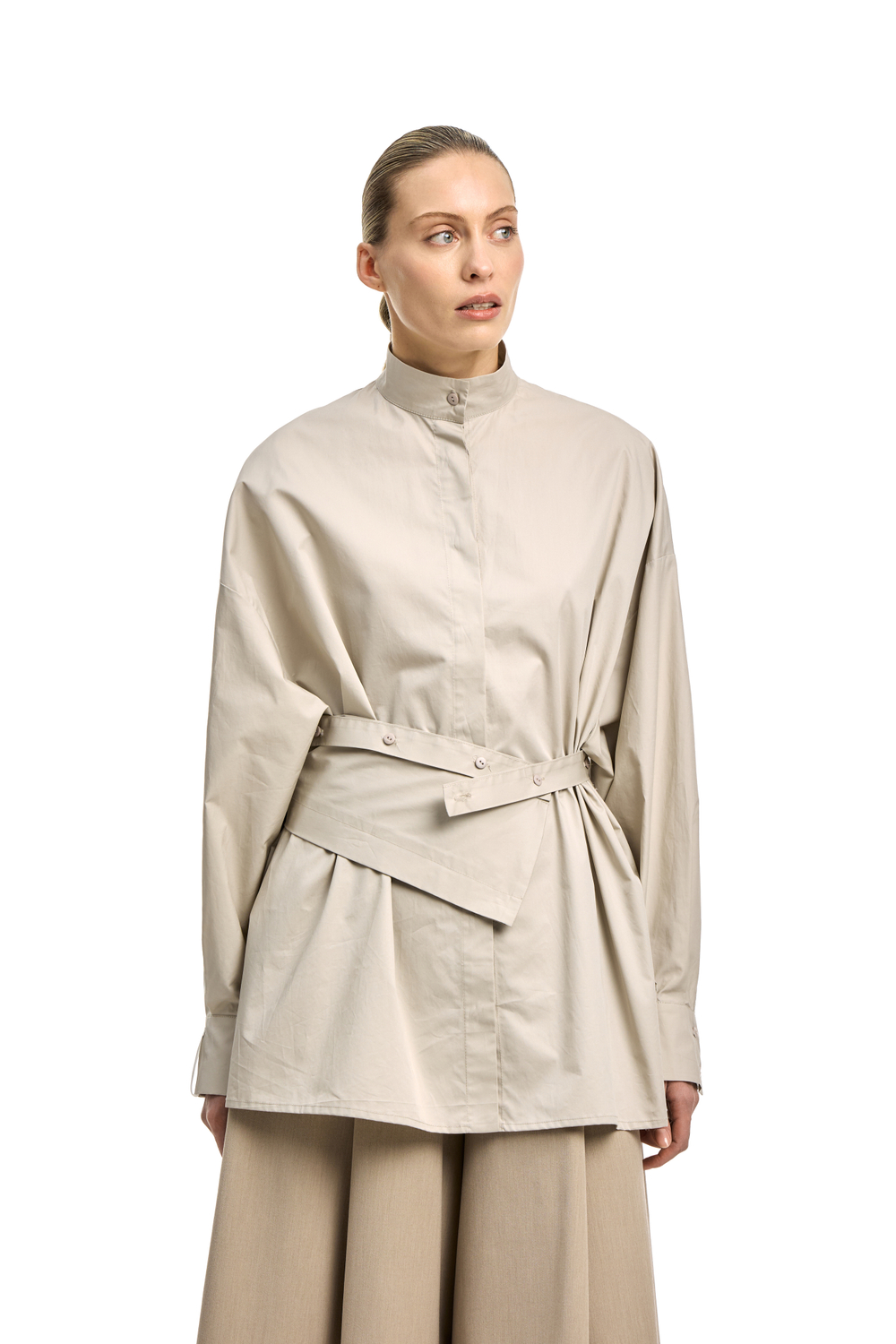 Рубашка-трансформер OVER OFF Beige