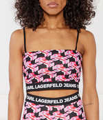 Топ Karl Lagerfeld Jeans - розовый(241J1704)