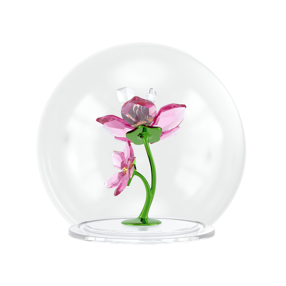 IDYLLIA:GLASS BALL BEE AND FLOWERS