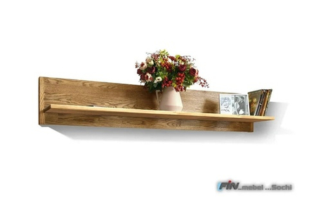 арт. 5029 ДУБ Полка навесная "Ирвинг" ШхВхГ: 1300х240х260