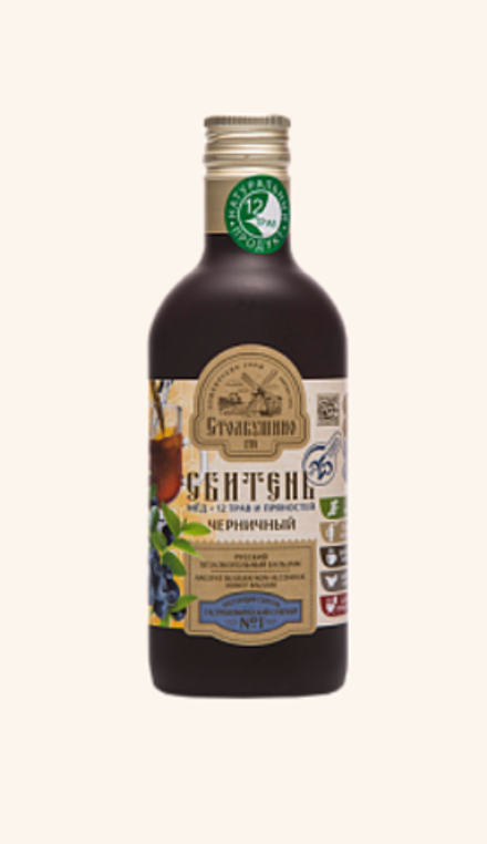 Сбитень "Столбушинский" Черничный, 250 мл стекло