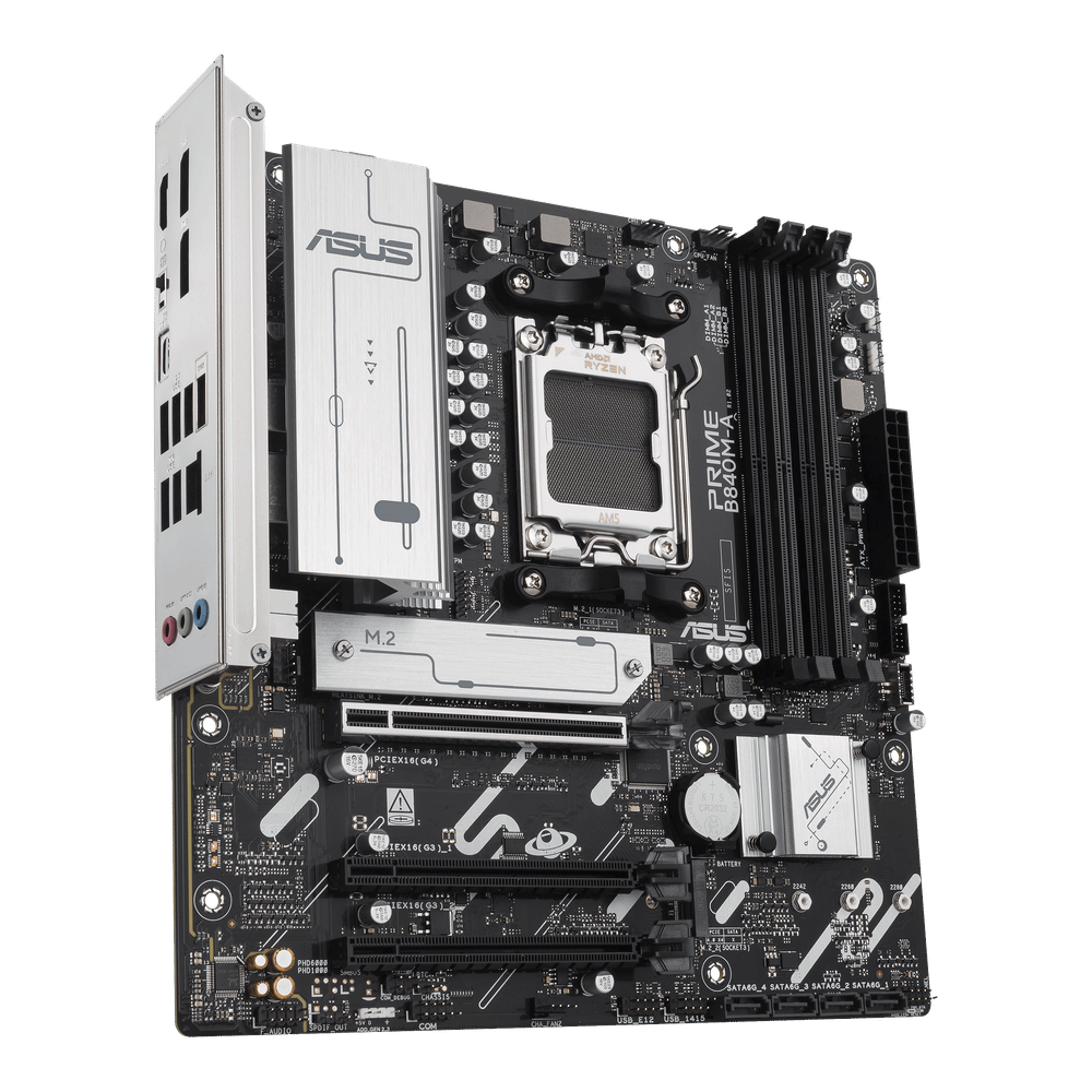 Материнская плата ASUS PRIME B840M-A-CSM AM5 4xDDR5 4xSATA 3xM.2 HDMI 2xDP mATX