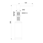 Дозатор мыла WONZON & WOGHAND, Белый матовый (WW-88SD02-MW)