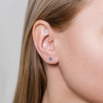 Серьги-пусеты Fiore Luna BLUE AE03187-3 BL/G