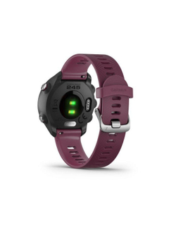 Garmin Forerunner 245 чёрный с вишневым ремешком беговые смарт-часы с GPS (010-02120-11)