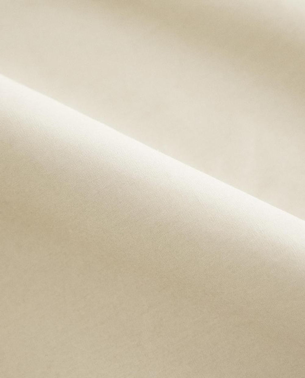 ZARA HOME (300 НИТЕЙ) ПРОСТЫНЯ ИЗ ПЕРКАЛЯ | ВЫСОТА 40 СМ, ЭКРЮ