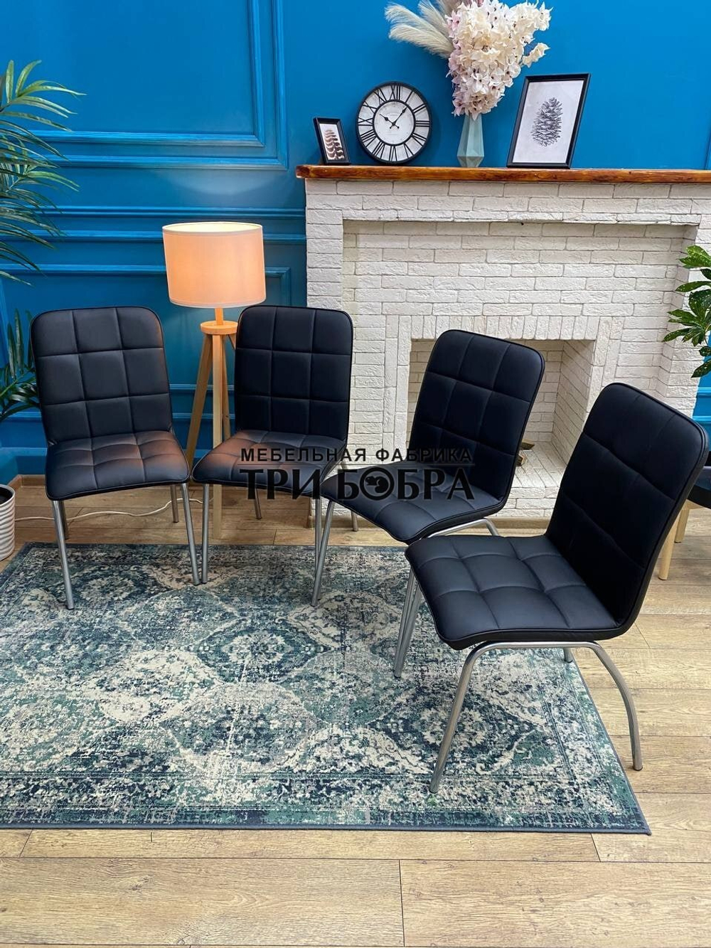 Стул «ЛОРД» черный экокожа