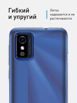 Чехол ROSCO для ZTE Blade L9 оптом (арт. ZTE-BL9-TPU-TRANSPARENT)