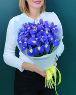Букет из сиреневых Ирисов,15 шт(00117)