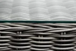 "Амароне" обеденная группа из искусственного ротанга на 6 персон, цвет графит