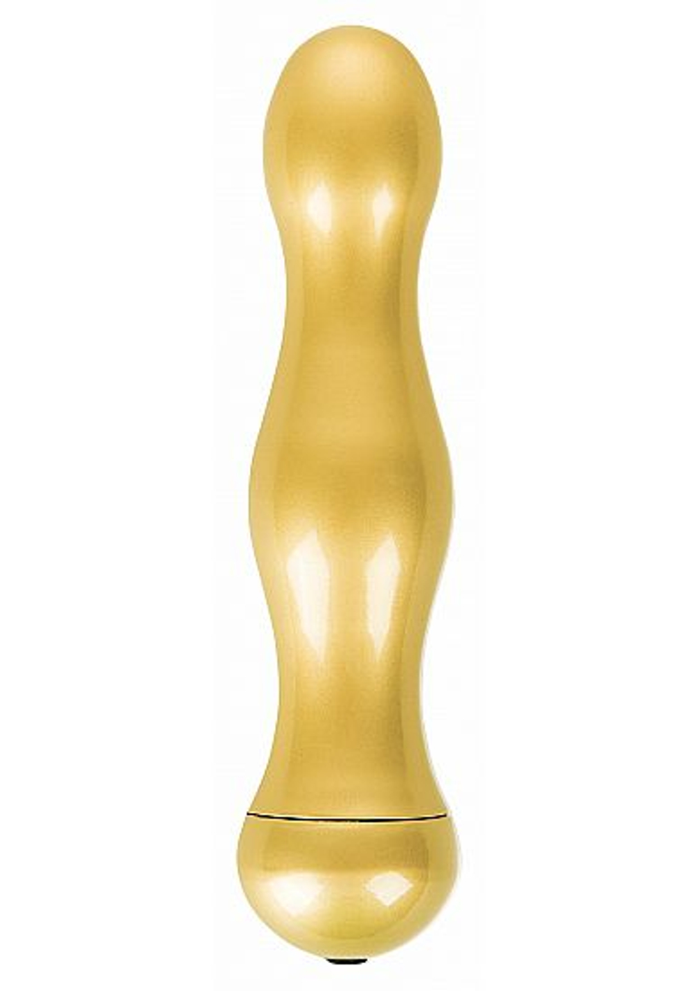 Вибратор Vibe Deluxe Gold - 16,5 см. (Цвет: золото)