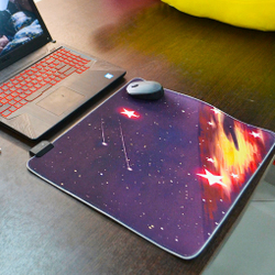 Коврик для мыши "Звездопад" (светится)